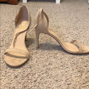 Nude strappy Lulu’s heels
